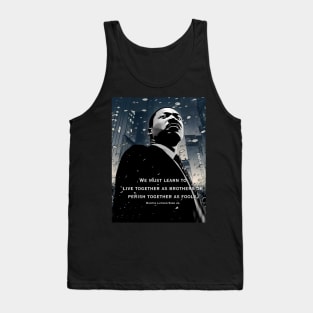 Dr. Martin Luther King Jr.: The Power of Unity on a Dark Background Tank Top